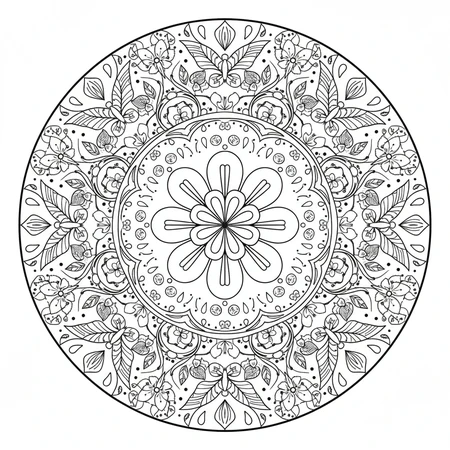 Mandala Printemps #10
