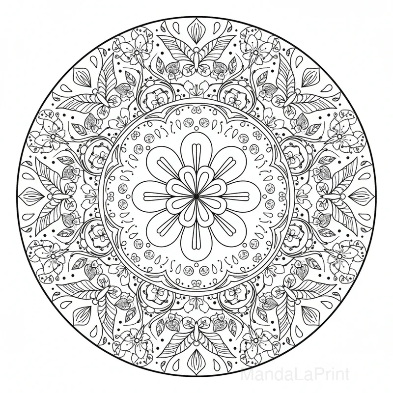 Mandala Printemps #10