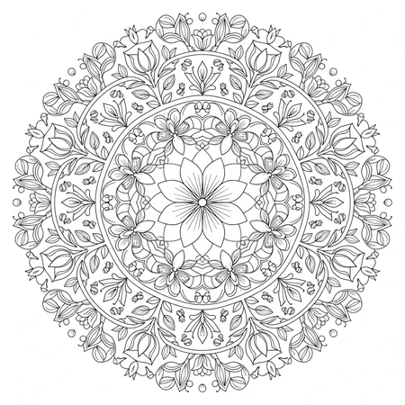 Mandala Printemps #15