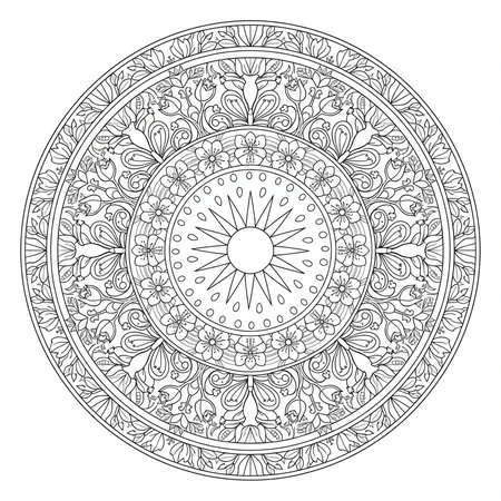 Mandala Printemps #19