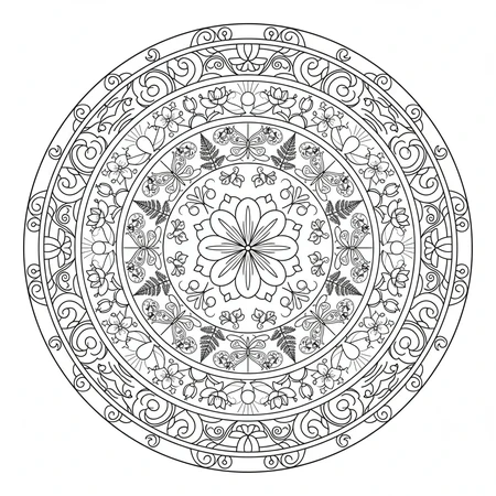 Mandala Printemps #13