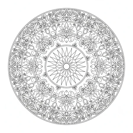 Mandala Printemps #8