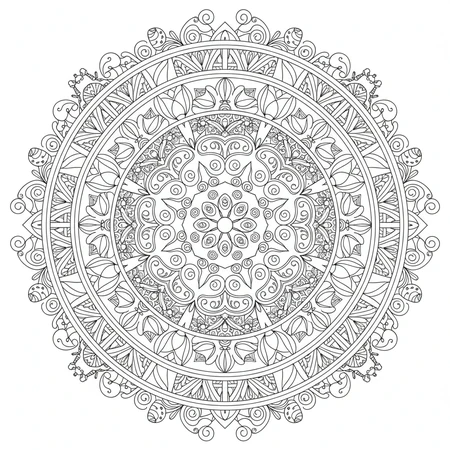Mandala Printemps #16