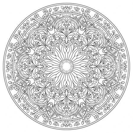 Mandala Printemps #17