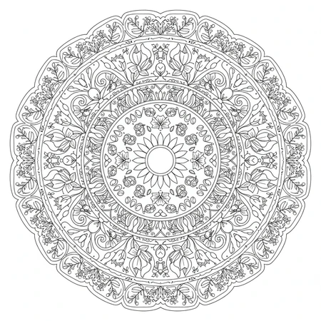 Mandala Printemps #4