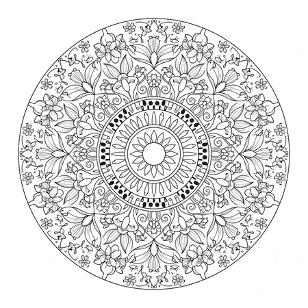 Mandala Printemps #9