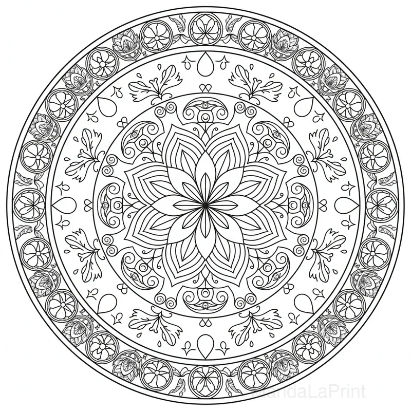 Entspannungs Mandala #6