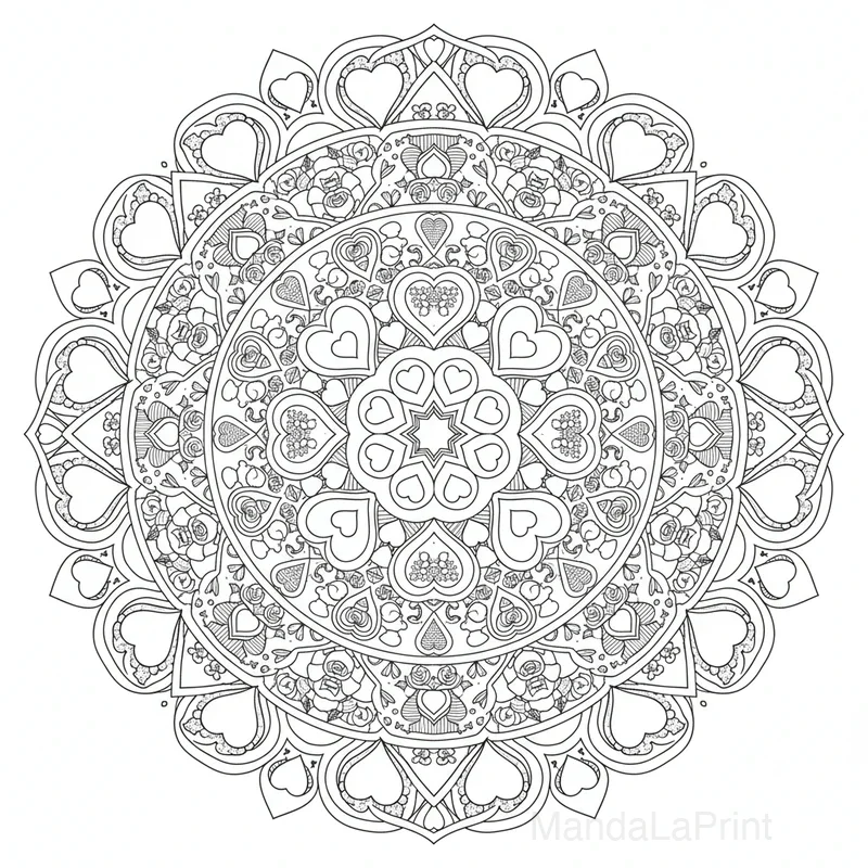 Mandala Saint-Valentin #2