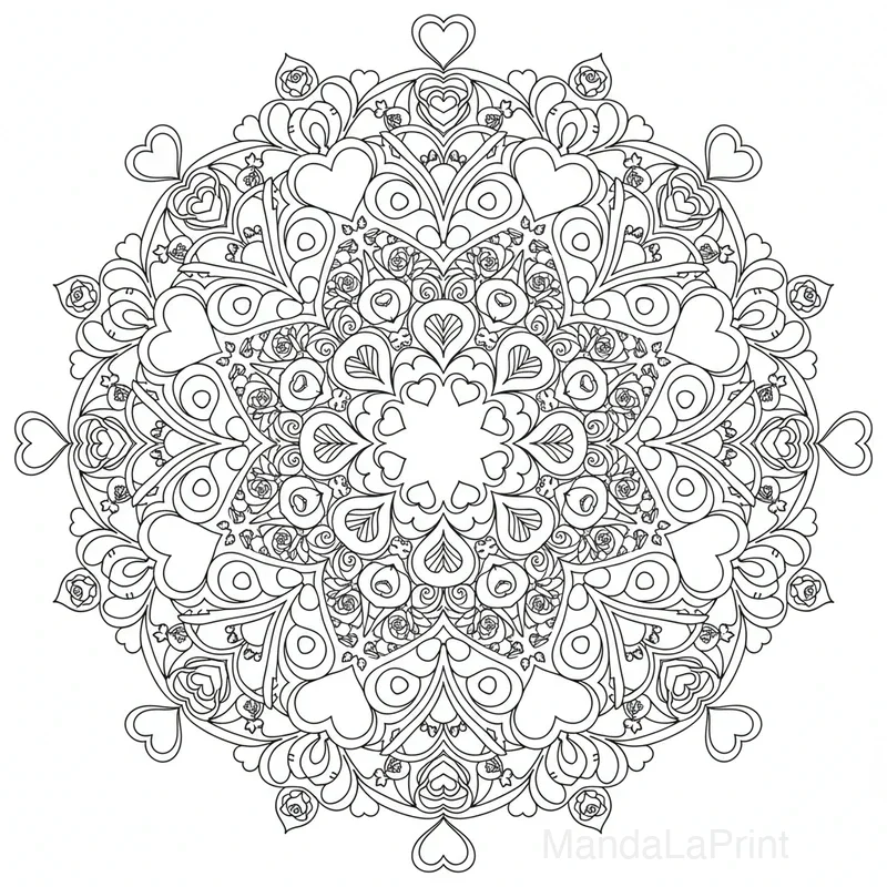 San Valentín Mandala #5