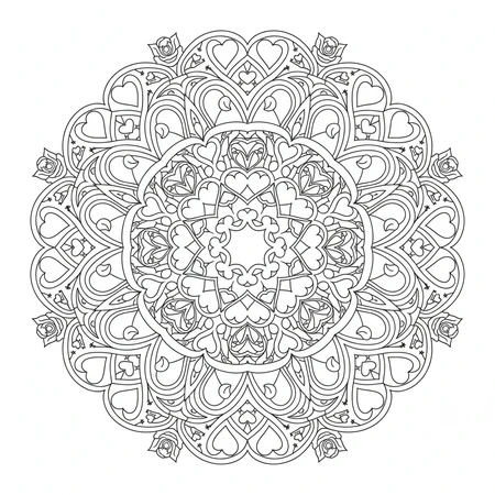 Mandala Saint-Valentin #19