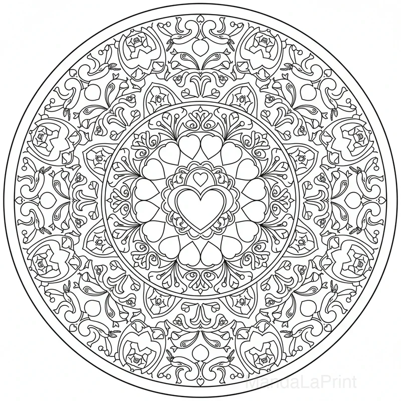 San Valentín Mandala #9