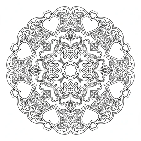 Mandala Saint-Valentin #18