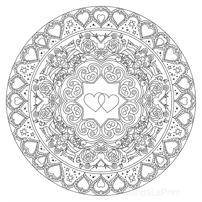 San Valentín Mandala #1