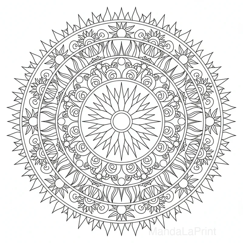 Soleil Mandala #3