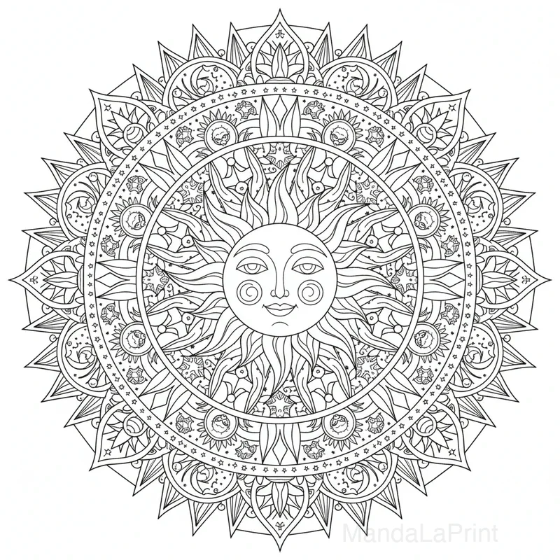 Sonne Mandala #16