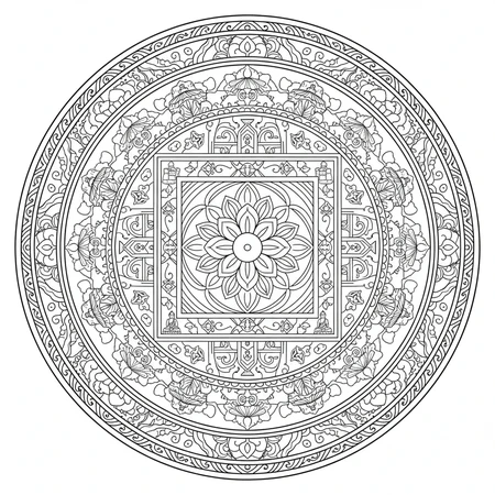 Mandala Tibétain #10
