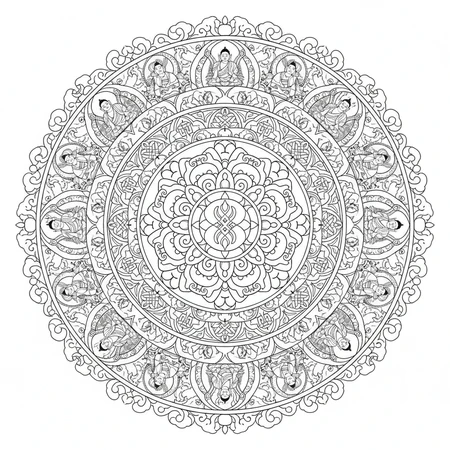 Mandala Tibétain #5