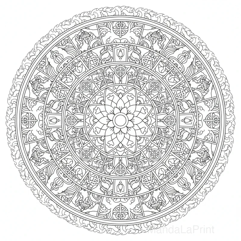 Tibétain Mandala #1