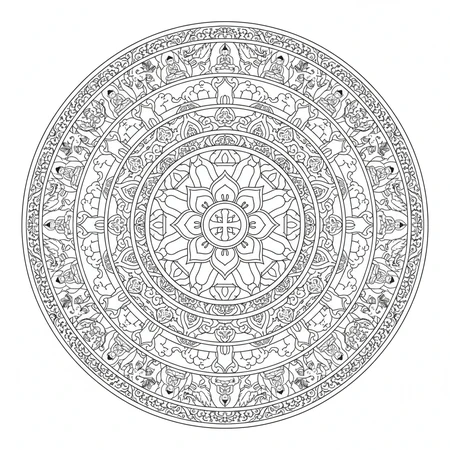 Mandala Tibétain #4