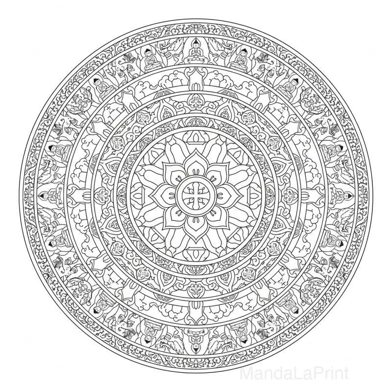Tibétain Mandala #4