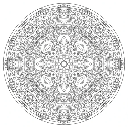Mandala Tibétain #15