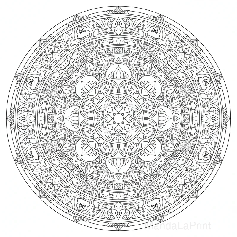 Tibétain Mandala #15