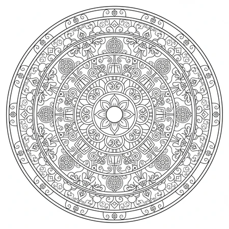 Mandala Tibétain #3