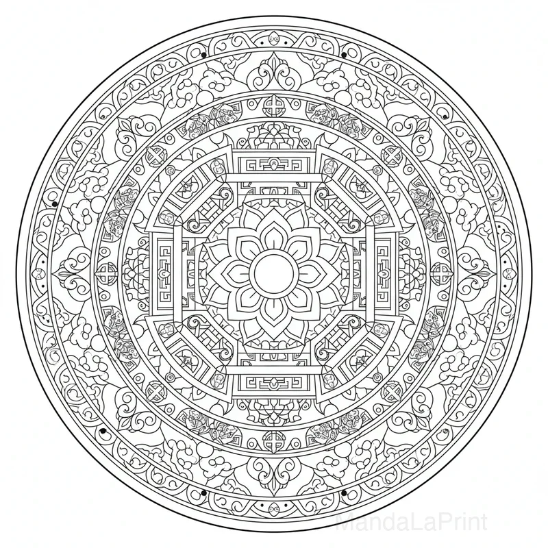 Mandala Tibétain #8