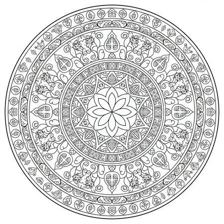 Mandala Tibétain #6
