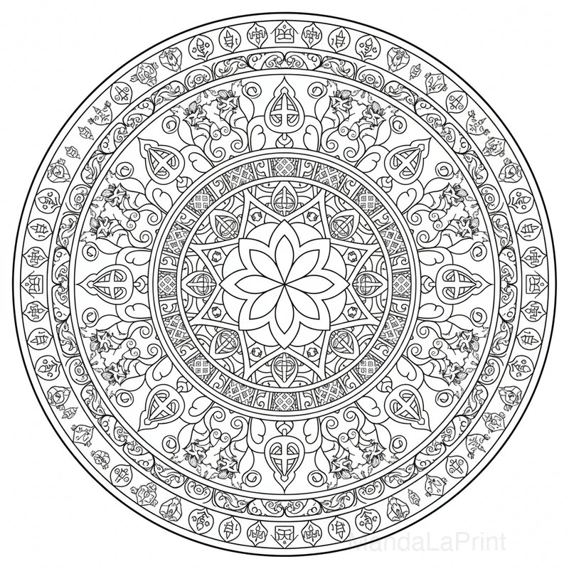 Tibétain Mandala #6