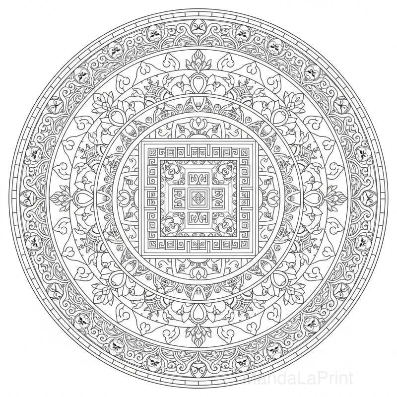Tibétain Mandala #2