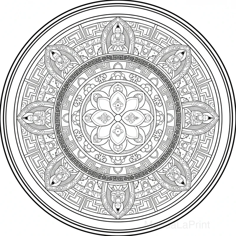 Tibétain Mandala #20