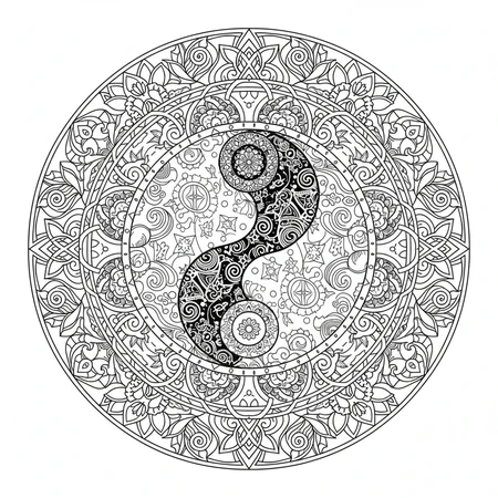 Mandala Yin Yang #11