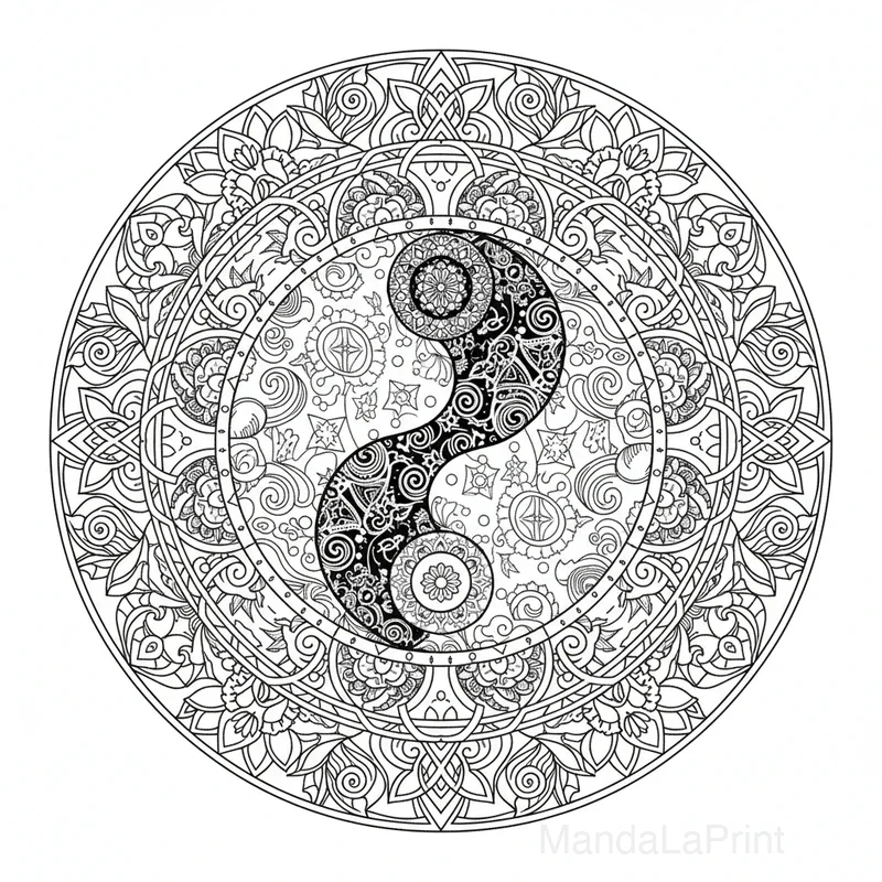 Yin Yang Mandala #11