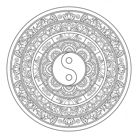 Mandala Yin Yang #8