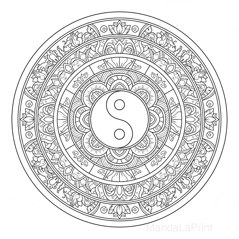 Mandala Yin Yang #8