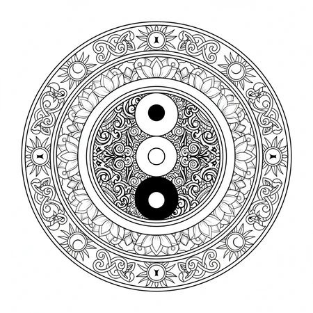 Mandala Yin Yang #14