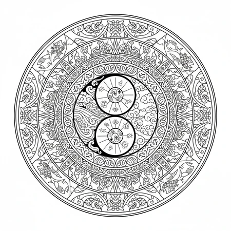 Mandala Yin Yang #6