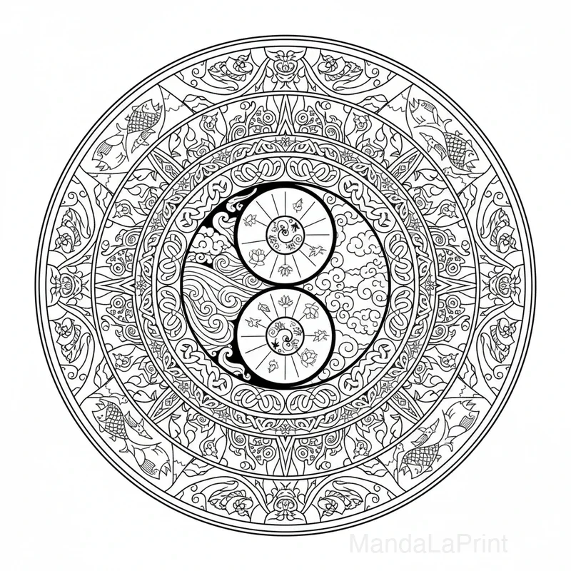 Mandala Yin Yang #6