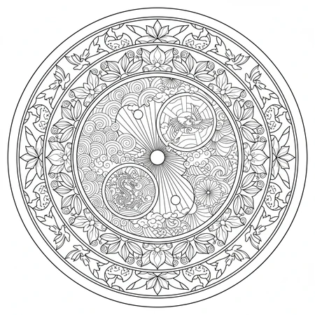 Mandala Yin Yang #15