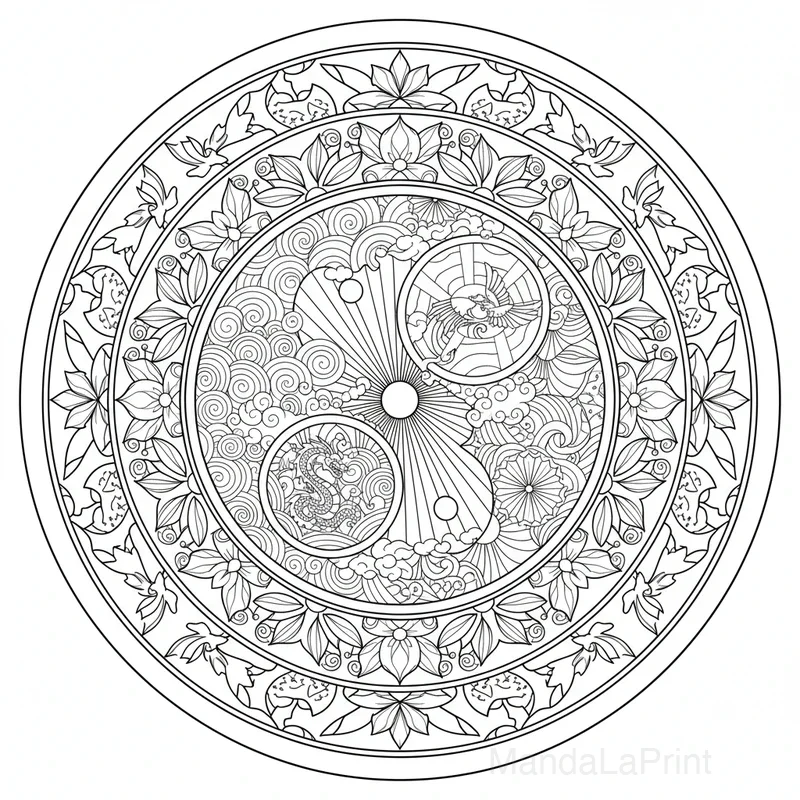 Yin Yang Mandala #15