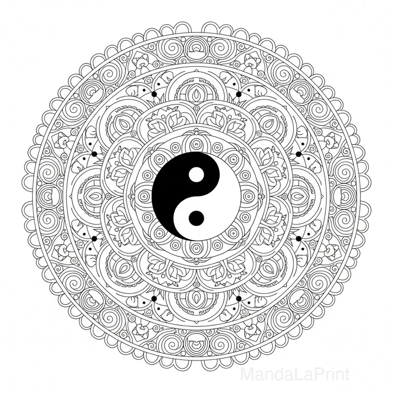 Yin Yang Mandala #19