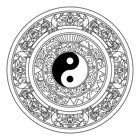 Mandala Yin Yang #1