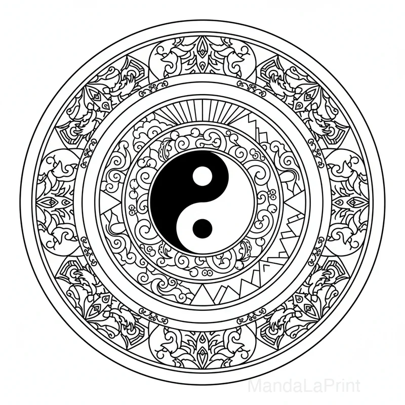 Yin Yang Mandala #1