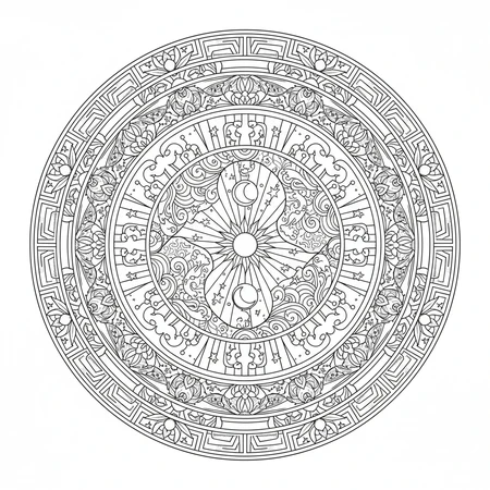 Mandala Yin Yang #12