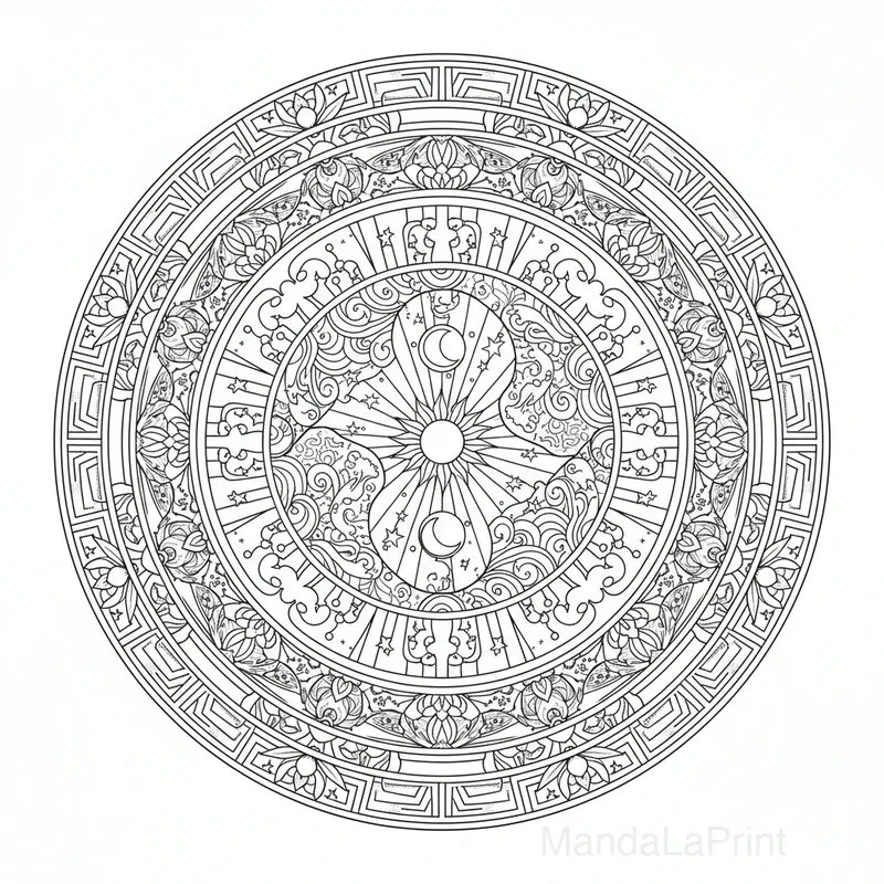 Yin Yang Mandala #12