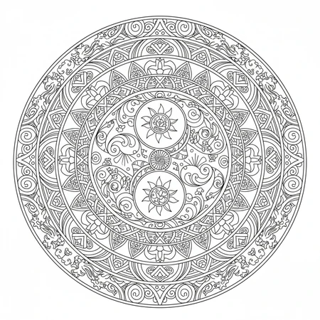 Mandala Yin Yang #3
