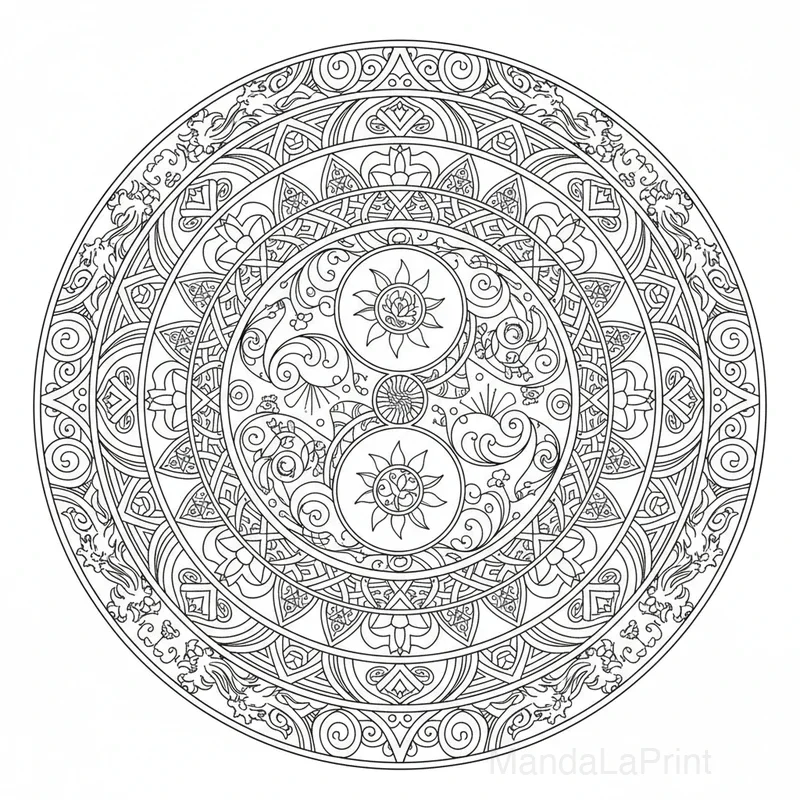 Yin Yang Mandala #3
