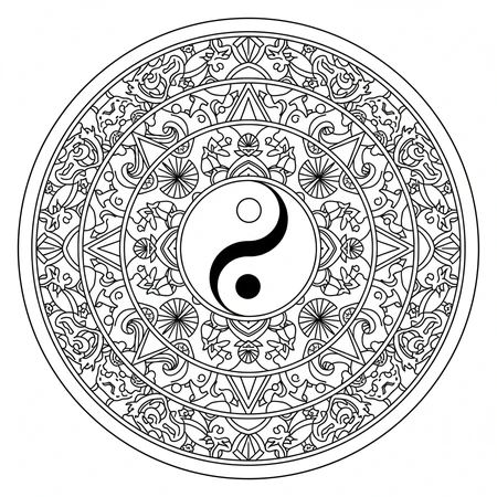 Mandala Yin Yang #9
