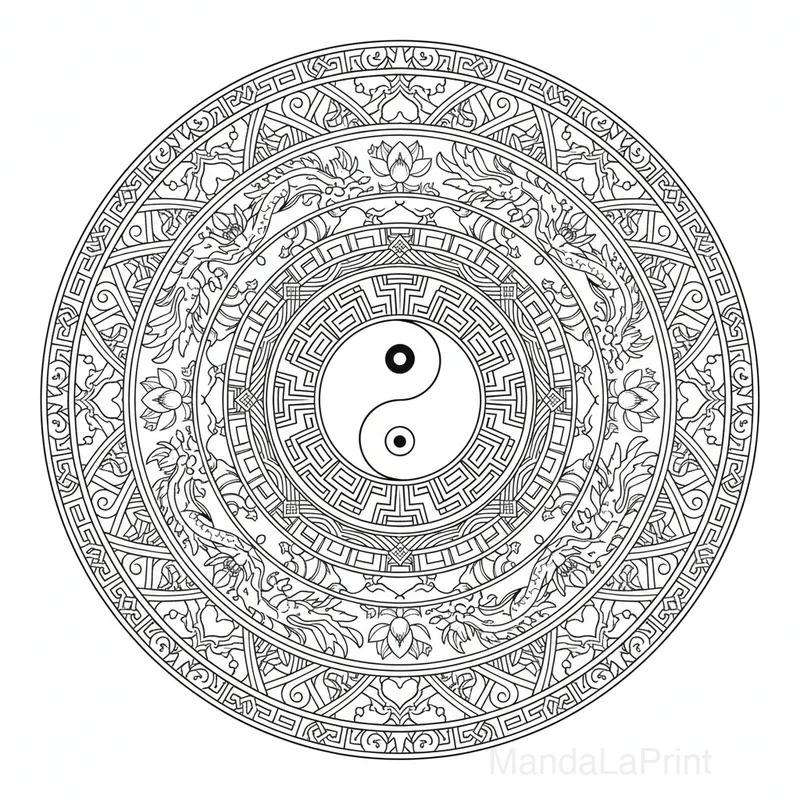 Mandala Yin Yang #5